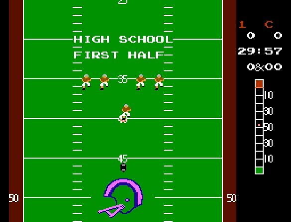 10-Yard Fight - NES game screenshot (1985) by Irem